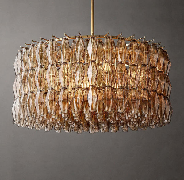 Chiaray Glass Round Chandelier 37"