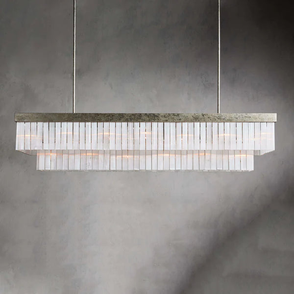Cameron Rectangular Alabaster Chandelier