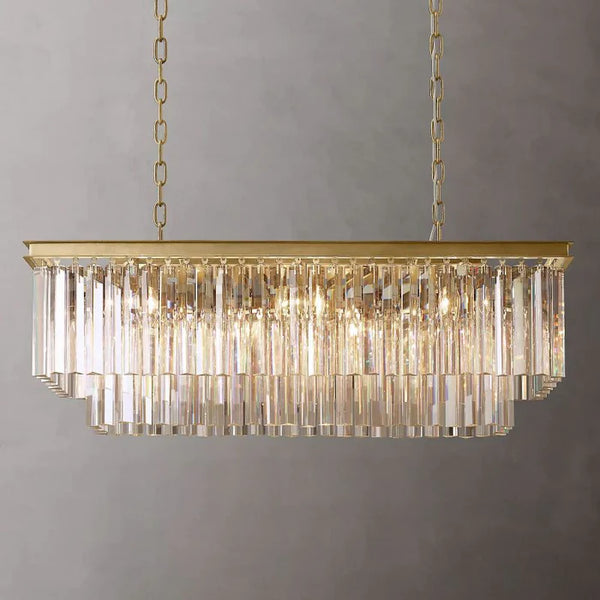 Franky Classicm Rectangular Chandelier 40"