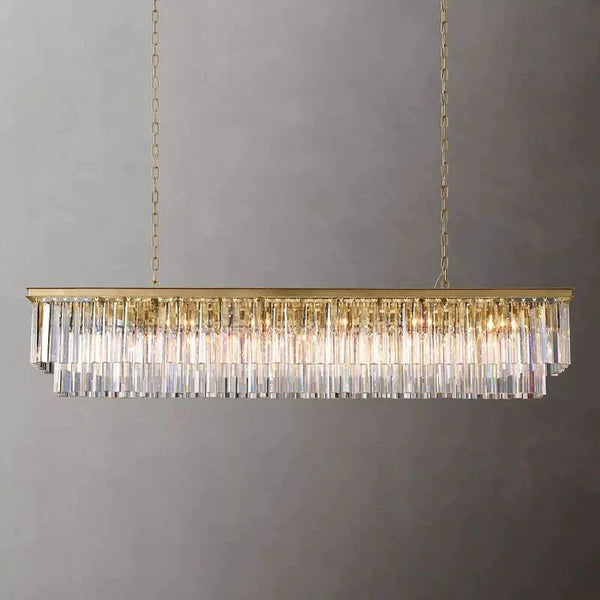 Franky Classicm Rectangular Chandelier 72"