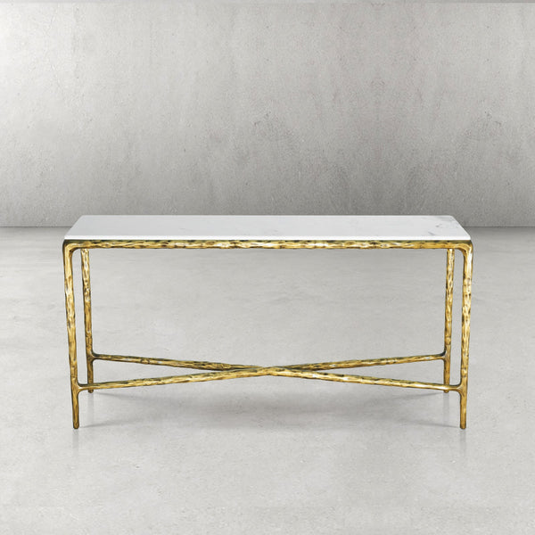 Thaddeus Marble Console Table 60"W