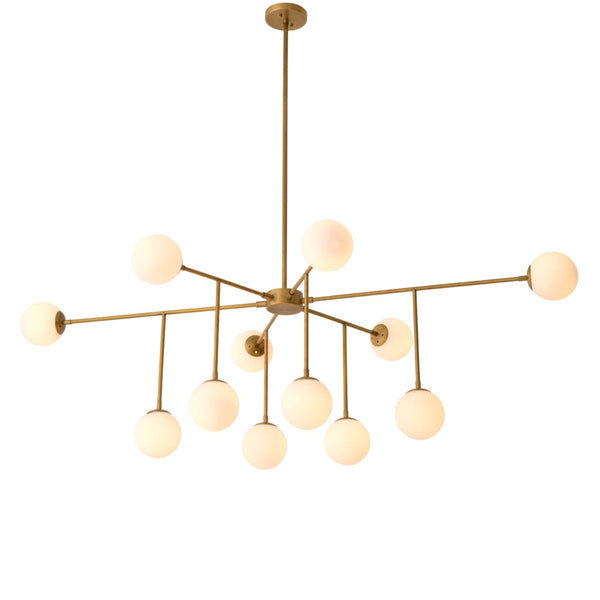 Aram Antique Brass Chandelier