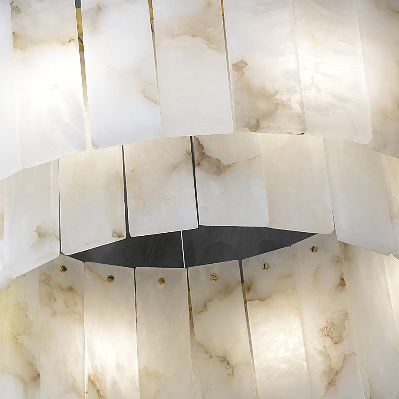 Rock Alabaster Chandelier ∅ 23.6″  ∅ 31.4''