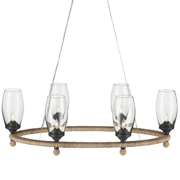 Hightider Glass Oval Chandelier