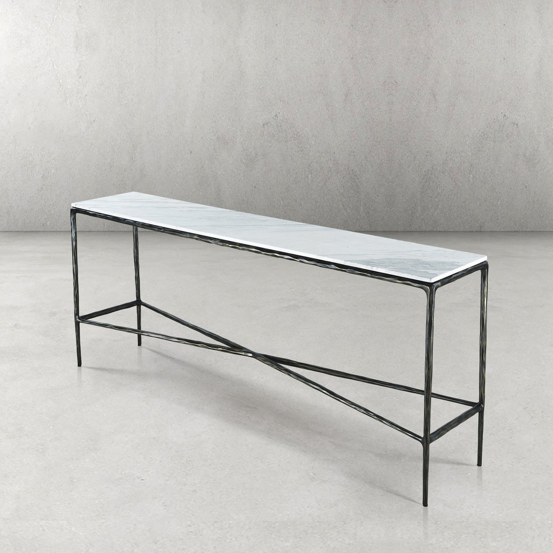 Thaddeus Marble Console Table 60"W