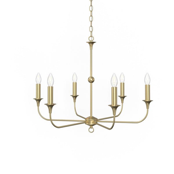 Charlotte 6-Arm Candle-Style Chandelier