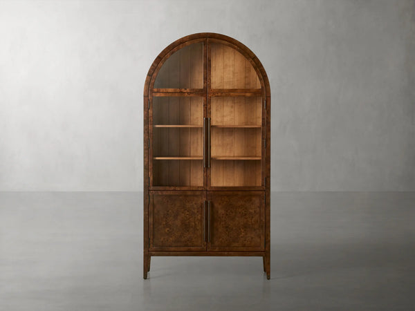 Hattie Burl Glass Cabinet