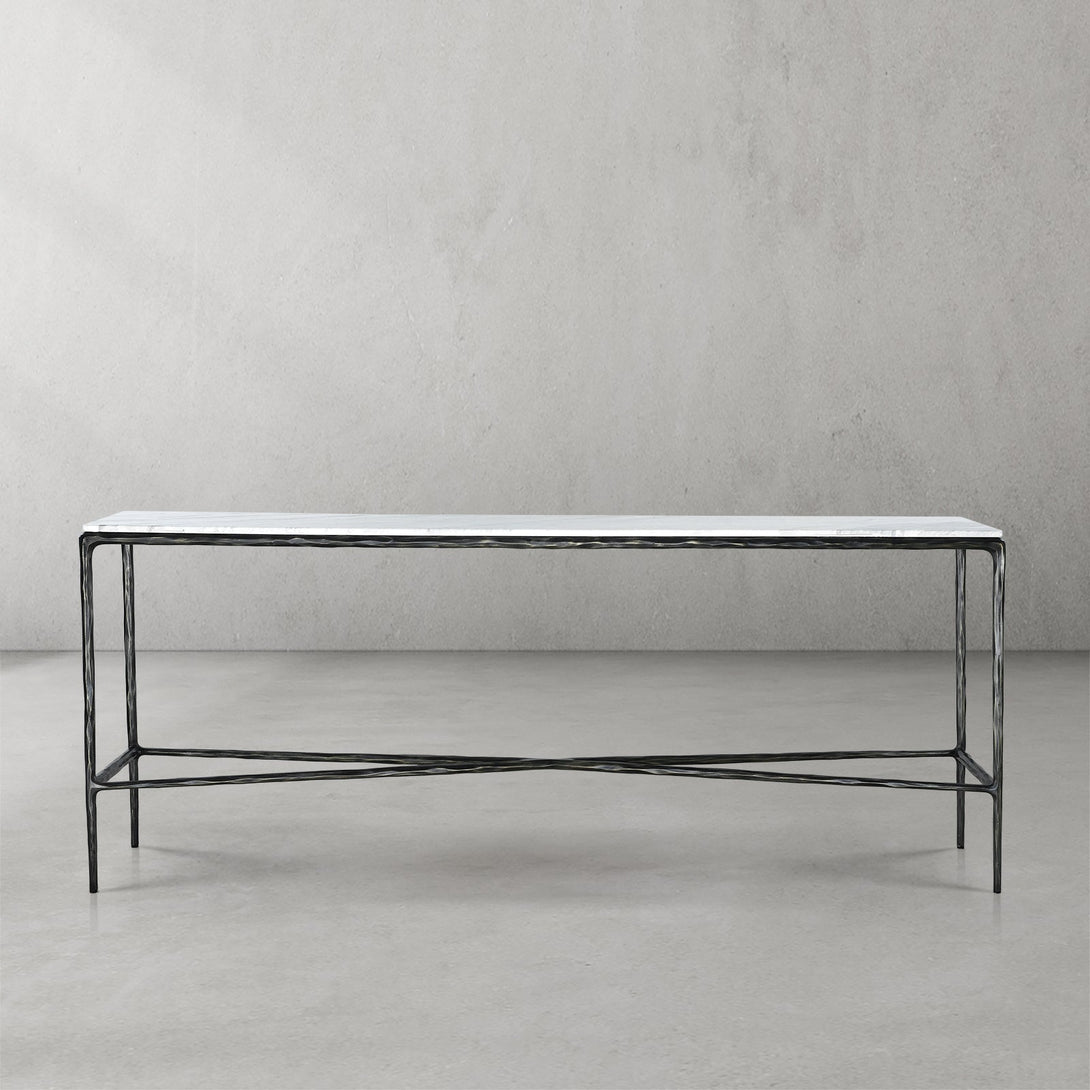 Thaddeus Marble Console Table 60"W