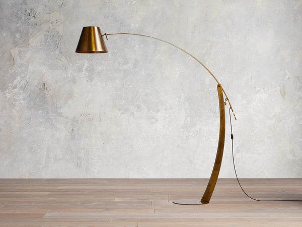 Arcadia Bronze Arc Floor Lamp