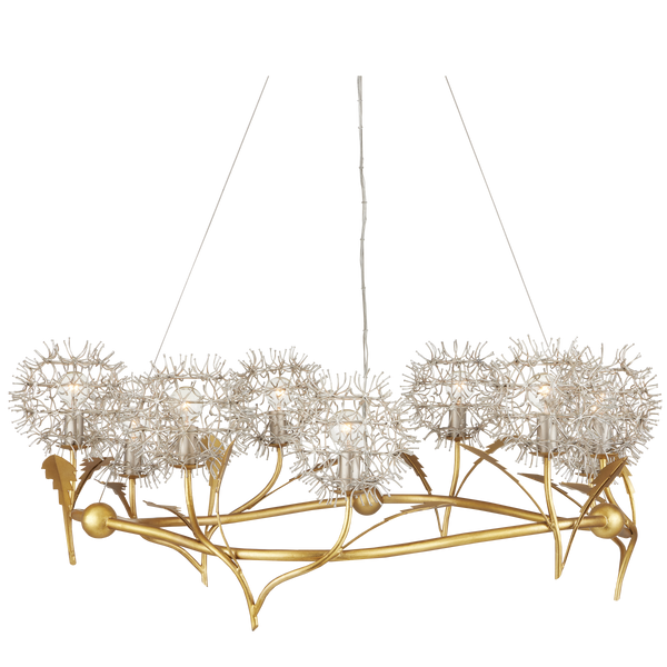 Dandelion Silver & Gold Chandelier