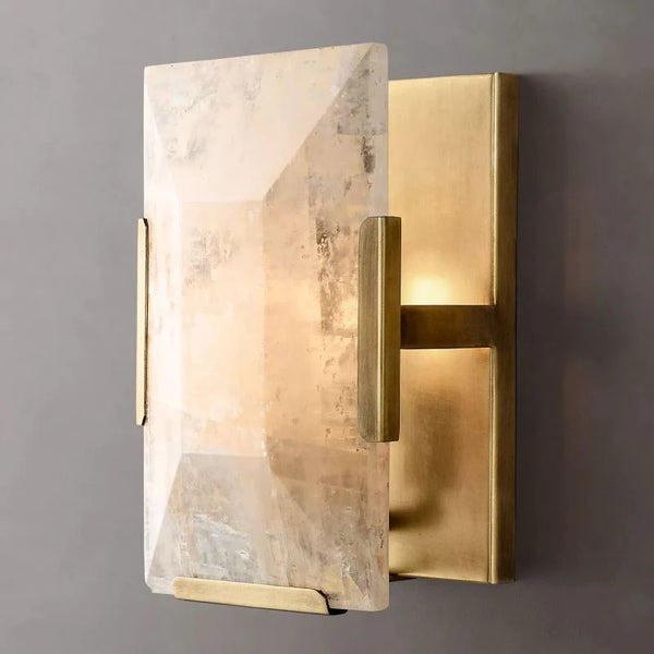 Harlow de Translucent Modern Calcite Wall Sconce