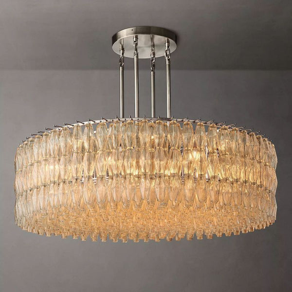 Chiaray Glass Round Chandelier 61"