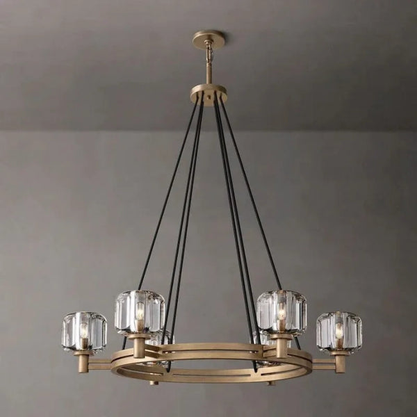 INTRODUC DEMARET ROUND CHANDELIER 36"