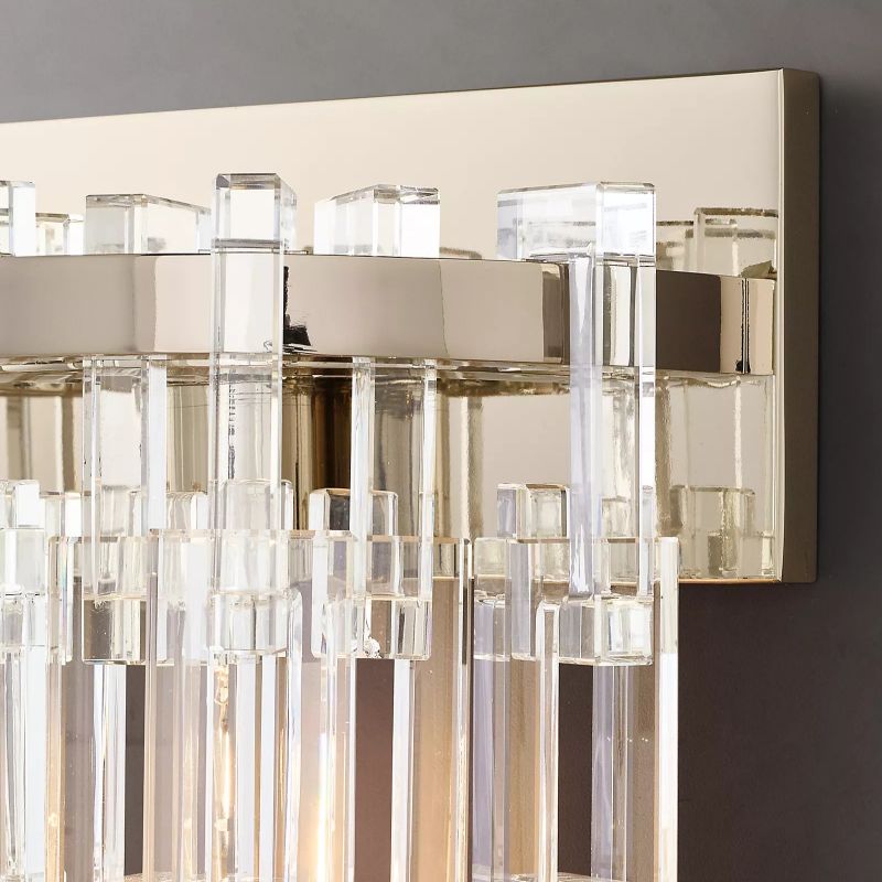 Mariogold Multi-Tier Crystal Chain Wall Sconce