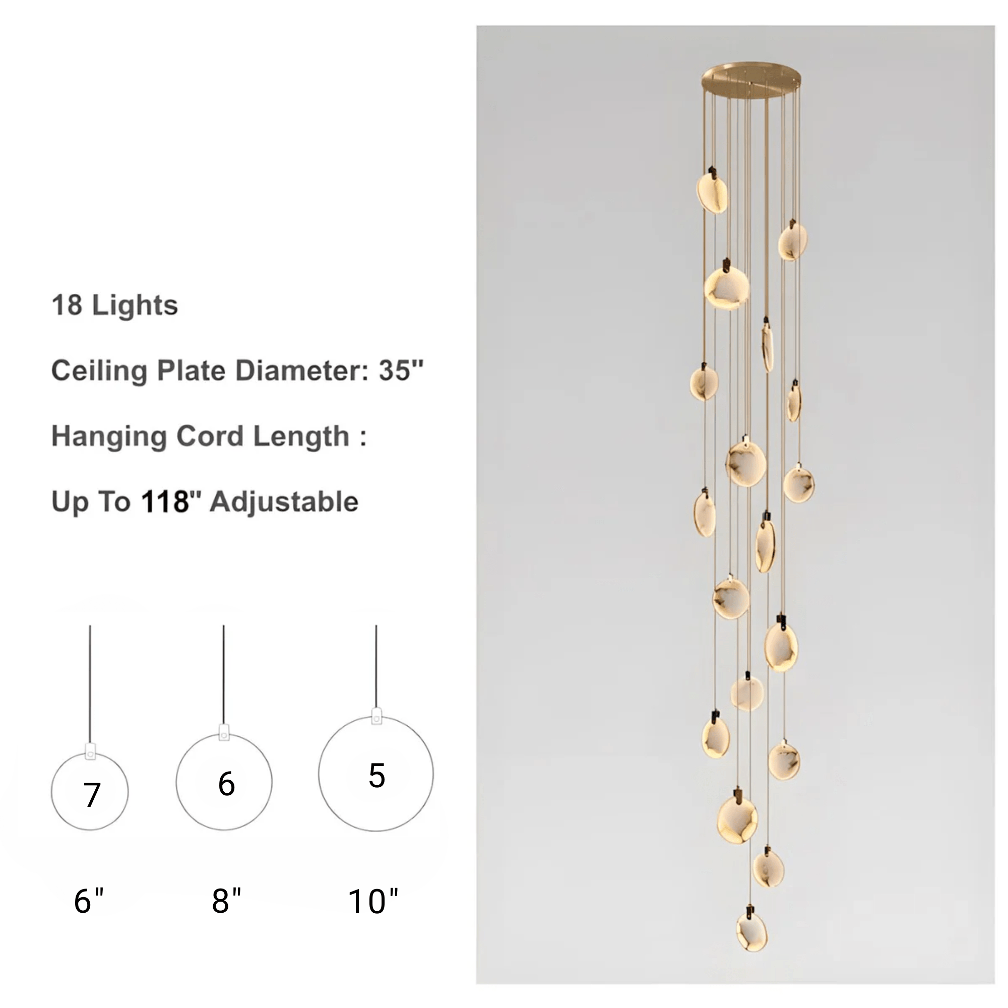 MOONSHADE CHANDELIER