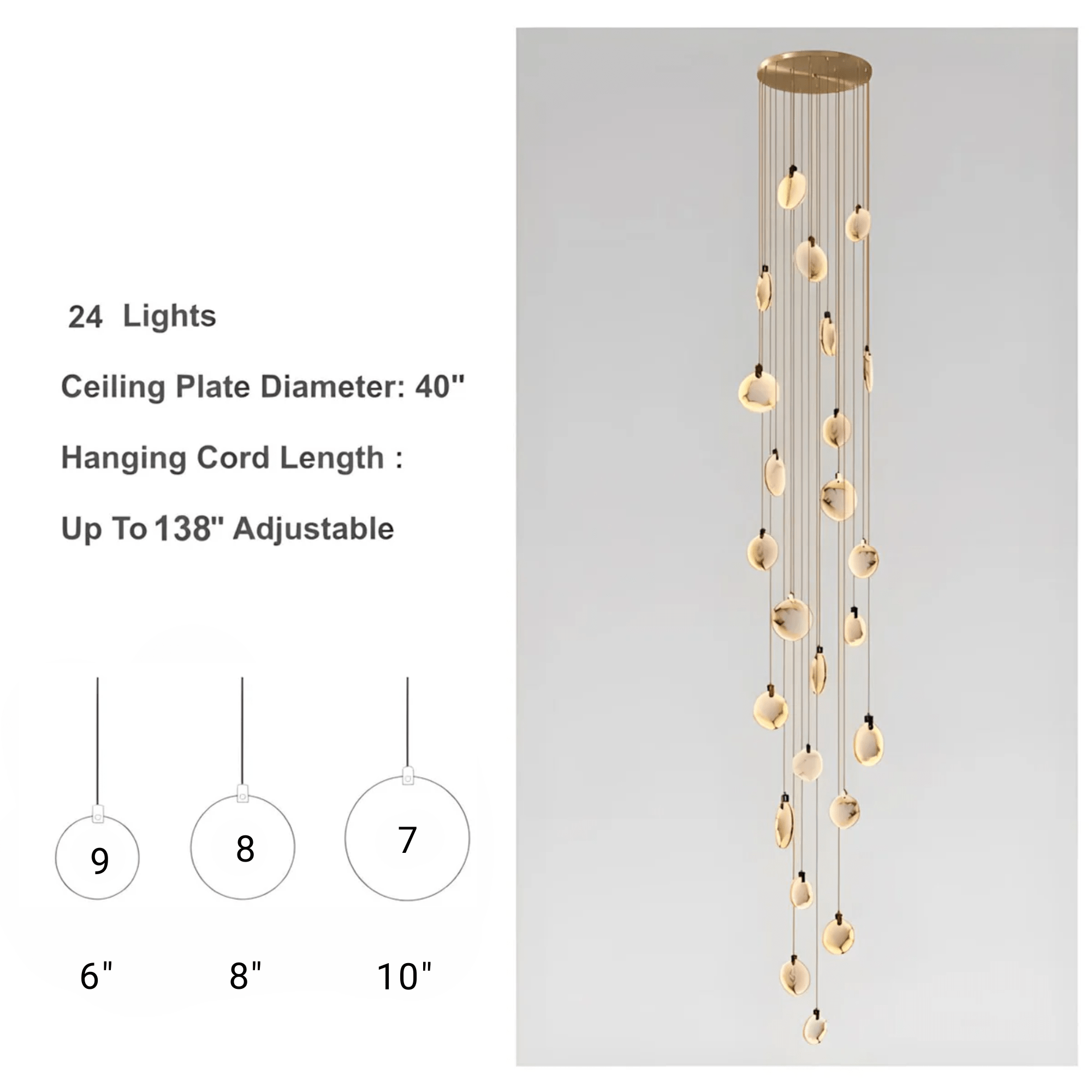 MOONSHADE CHANDELIER