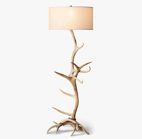 NATURAT DEER ANTLER FLOOR LAMP