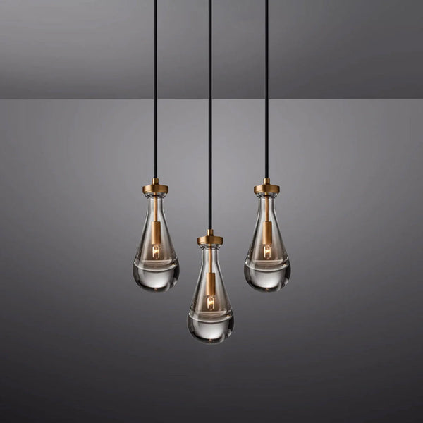 Raindrop Round Chandelier 3 light