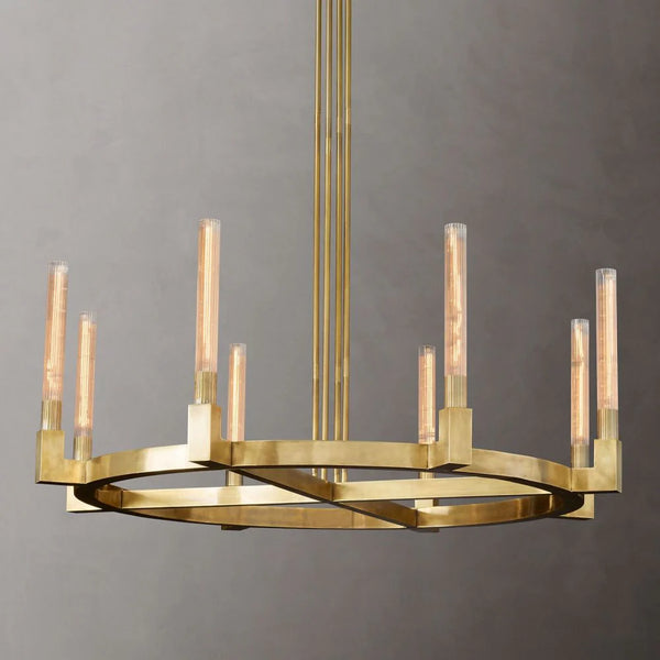 Cannele de Round Chandelier 48"