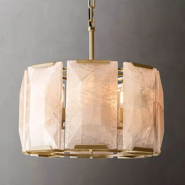 Hulson Calcite Round Chandelier D 19"