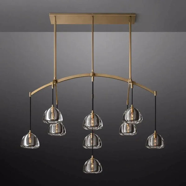 Hemisophere Linear Chandelier 54''