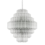 Vittoria L Modern Glass Chandelier - [Nickel] - Eichholtz