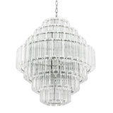 Vittoria L Modern Glass Chandelier - [Nickel] - Eichholtz