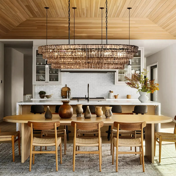 Ghiaccio Oval Chandelier