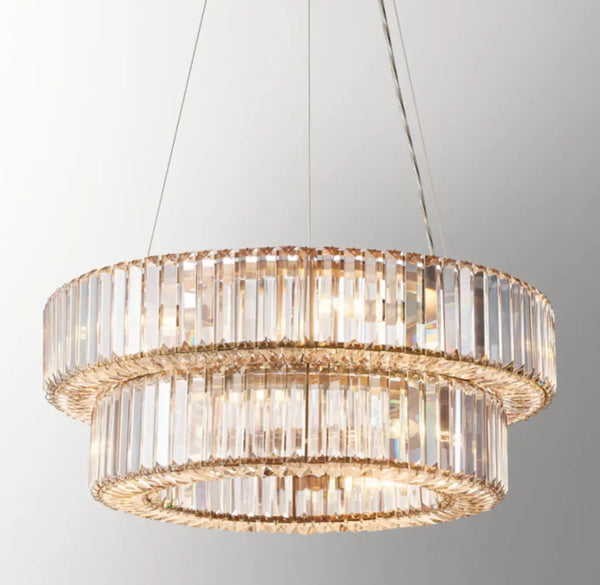 Elliana Tiered Pendant 26"