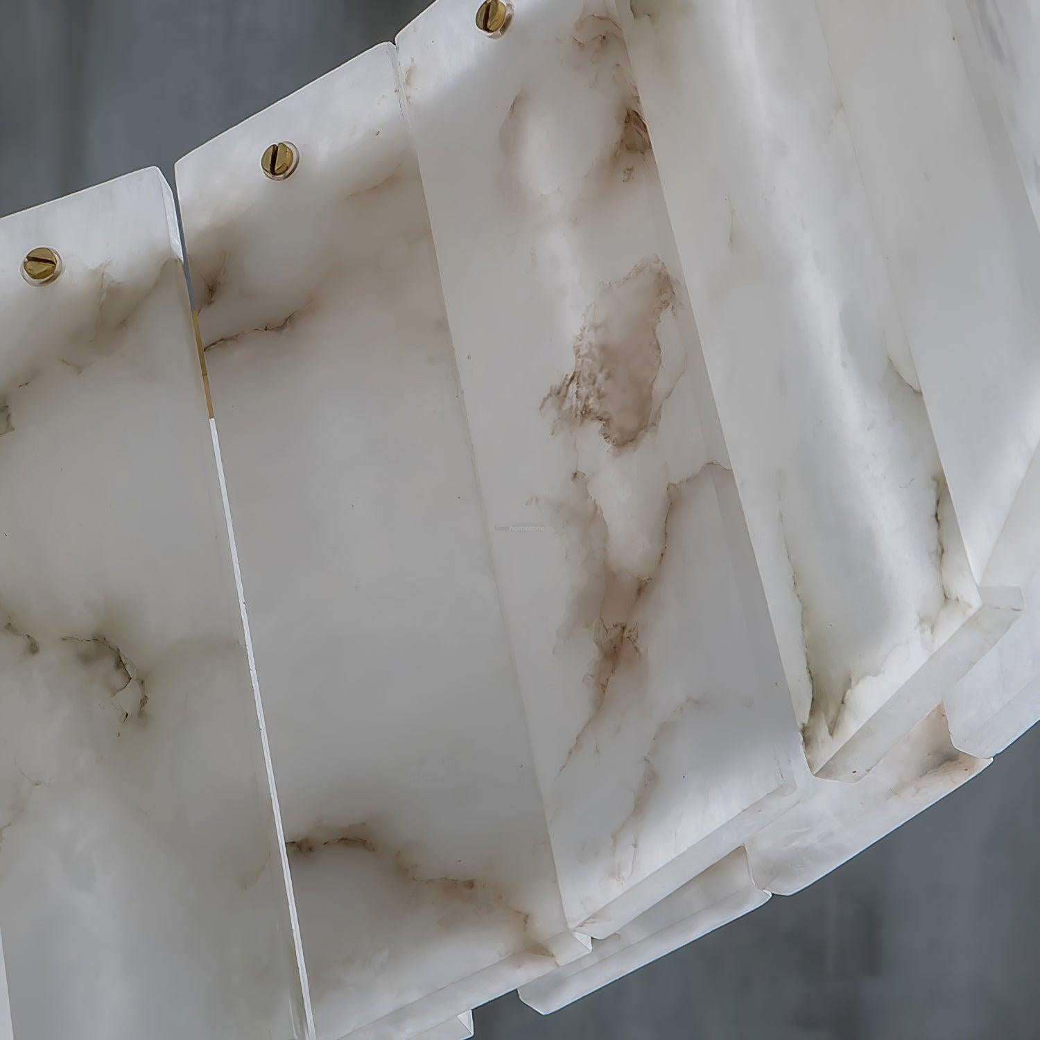 Rock Alabaster Chandelier ∅ 23.6″  ∅ 31.4''