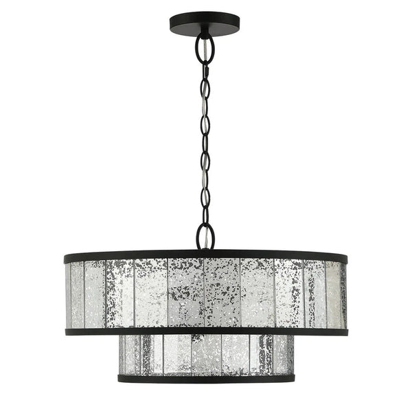 Chelsea 4-Light Mirrored Two-Tier Chandelier