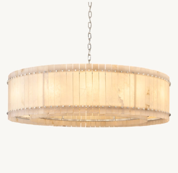 San Marco Alabaster Round Chandelier 60"