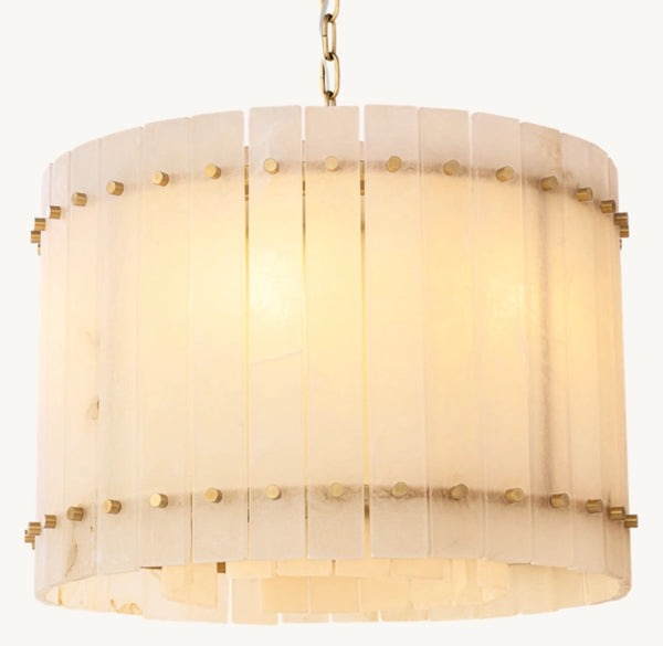 San Marco Alabaster Round Chandelier 22"