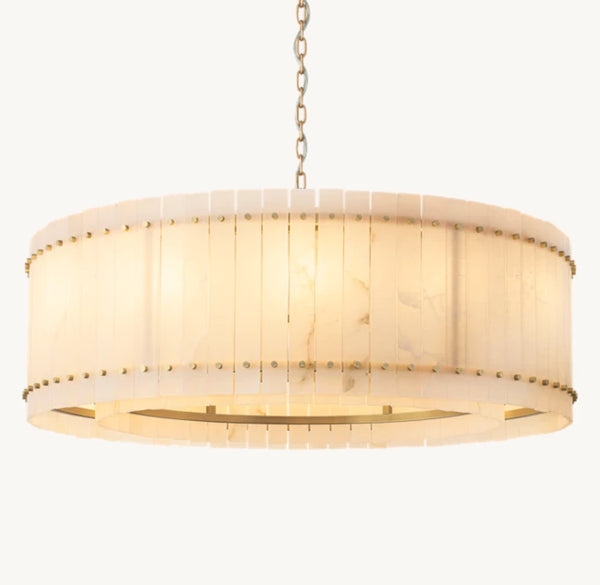 San Marco Alabaster Round Chandelier 48"