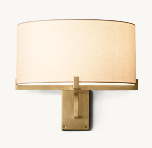 PAUILLAC DRUM SHADE SWING-ARM SCONCE