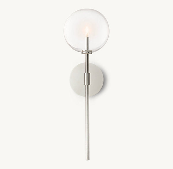 GLASS GLOBE SCONCE