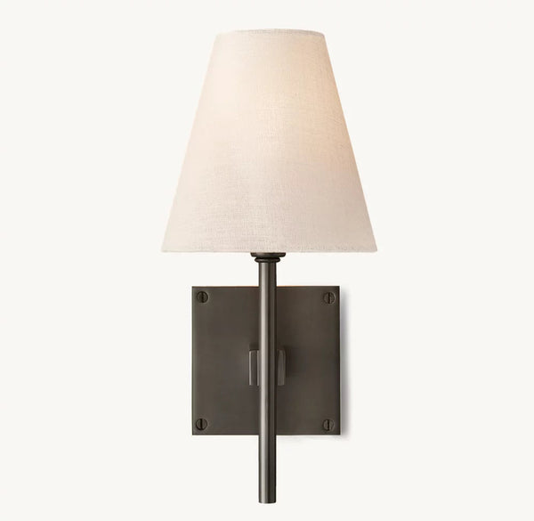 FULHAM LINEN SHADE SCONCE