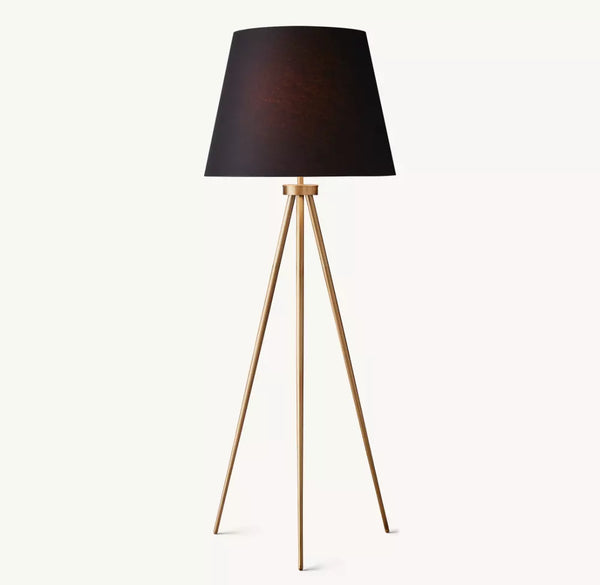 Reed Linen Shade Floor Lamp