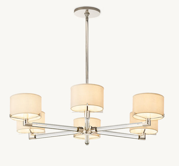 TRUMAN ROUND CHANDELIER 36"