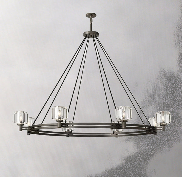 INTRODUC DEMARET ROUND CHANDELIER 60"