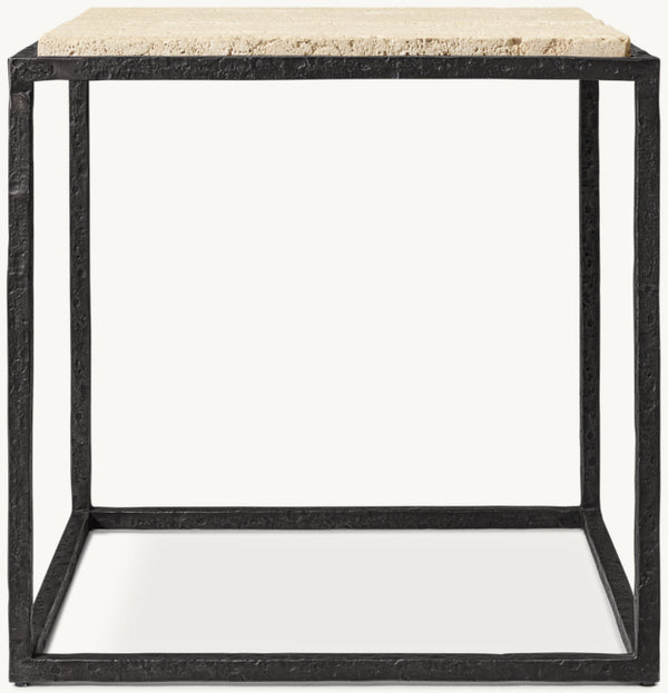 Salvador Stone Square Side Table