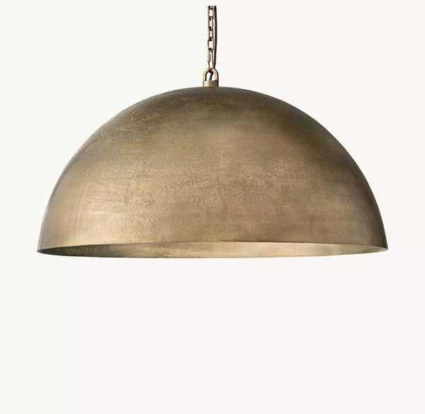 Grady Cast Metal Domed Pendant 34"D