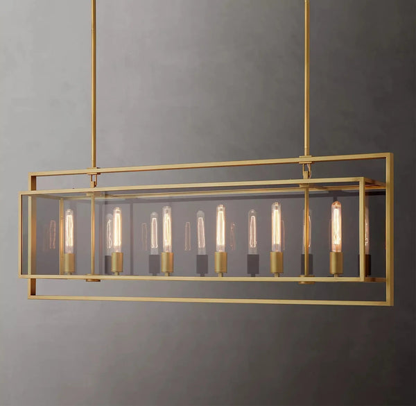 Michaul Beck Rectangular Chandelier 54"