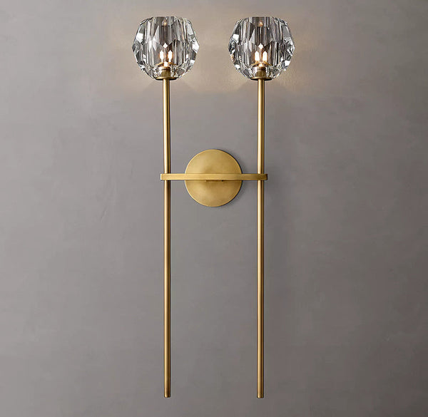 Boule Crystal Double-Head Wall Sconce