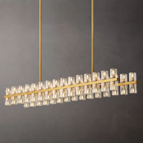 Arcachona led Rectangular Chandelier 54"