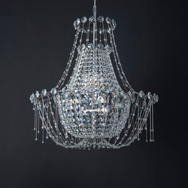 Classic Empire Crystal Chandelier, Luxury Lighting