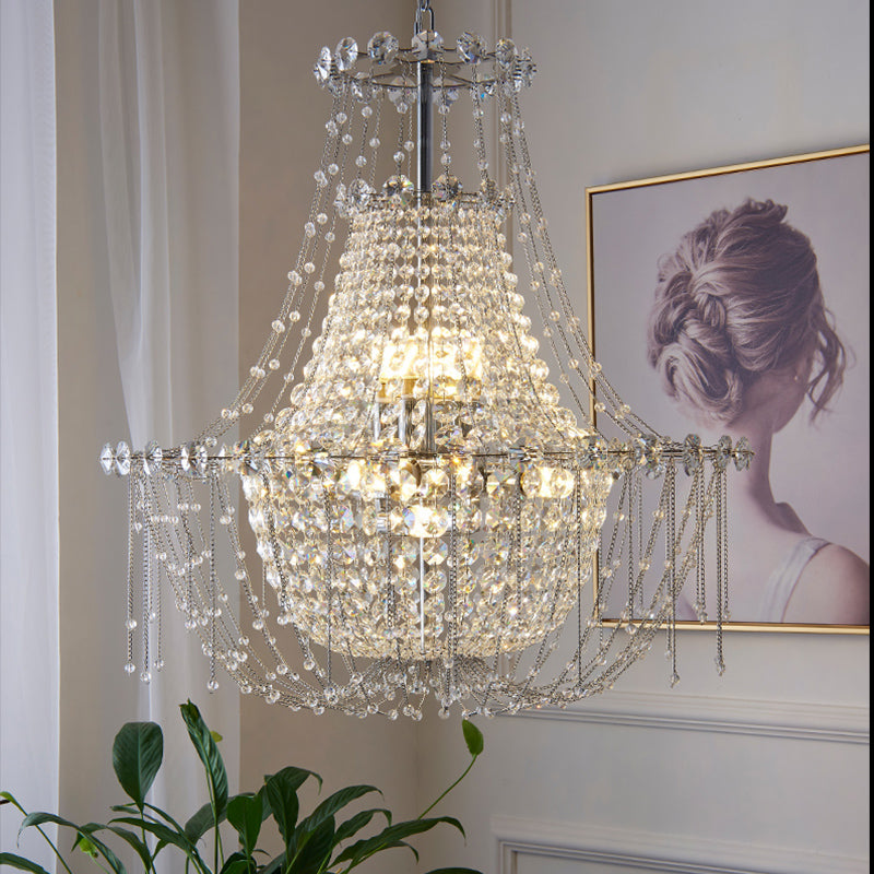 Classic Empire Crystal Chandelier, Luxury Lighting