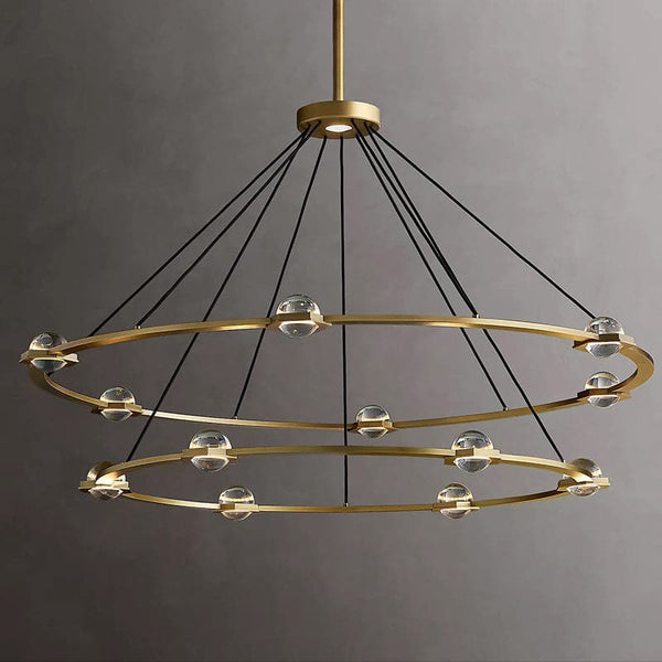 Ecatant 2-Tier Round Chandelier 60"