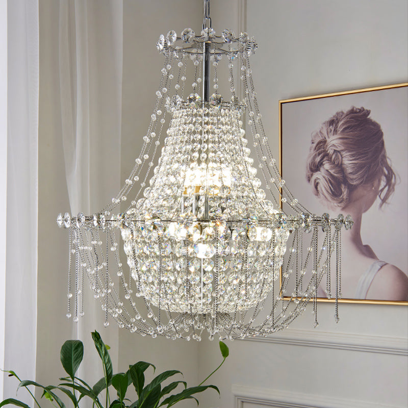 Classic Empire Crystal Chandelier, Luxury Lighting