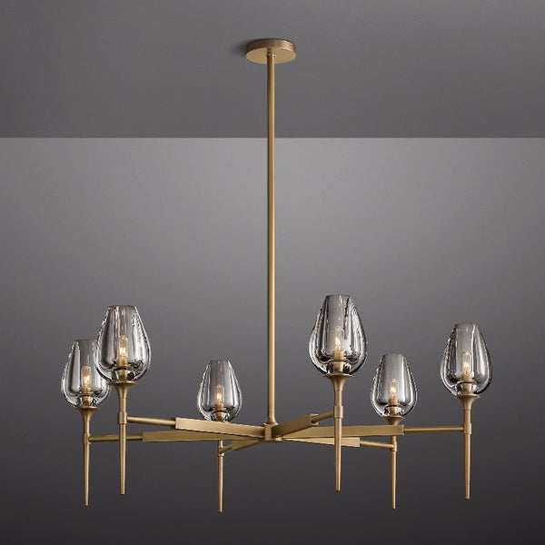 Tulip Round Chandelier 42"